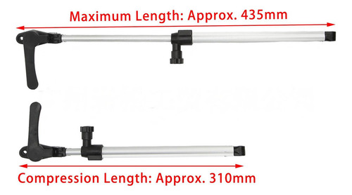 Barra De Suporte Para Janela De Rv, 2 Peças, 310mm A 435mm,
