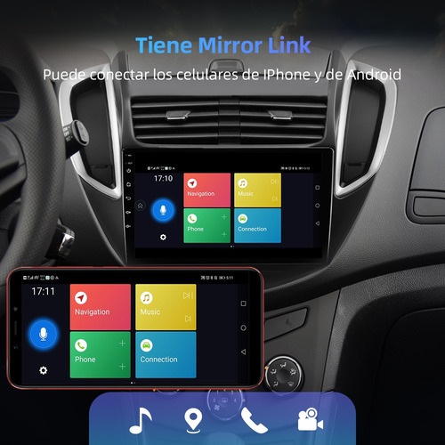 Estéreo 1+32g Para Chevrolet Trax 2012-2016 Cámara Gps Fmcj-
