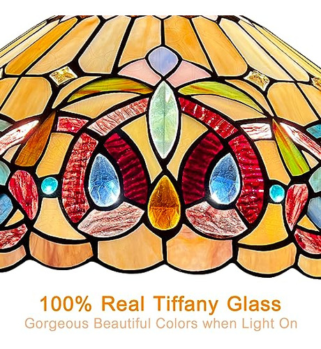 Capulina Tiffany Lámpara Colgante Vidrieras Lámparas Colgant