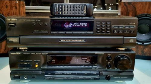 Compact Disc Player Technics Sl-pd5 Cd 5 Discos Cont Remoto (Usado)