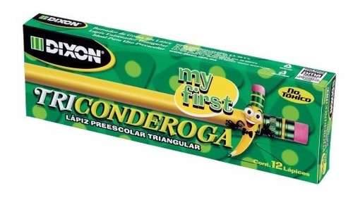 Lápiz Dixon Triconderoga Hb Doble Punta 12 Unidades