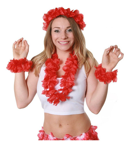 Collar Con Flores Hawaianas, Diadema, Guirnalda, Boda
