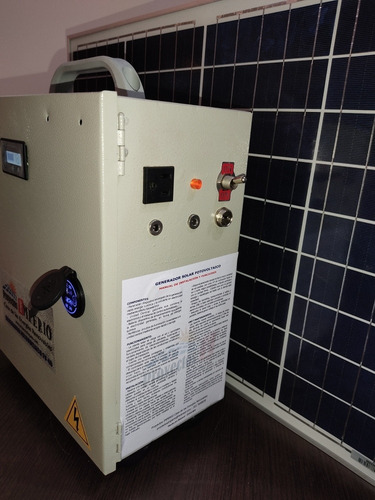 Imagen 3 de 10 de Planta Solar Fv40 Kit Básico Bombillos Led, Tomas Usb Y 110v