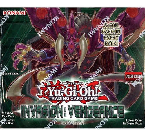 Yugioh Invasion Vengeance Booster Box Display Inglés