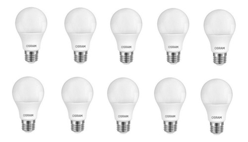 Lampara Foco Led Value Osram 7w Luz Fría/cálida - Pack X10 Color de la luz Luz Fría / Día (6500K)