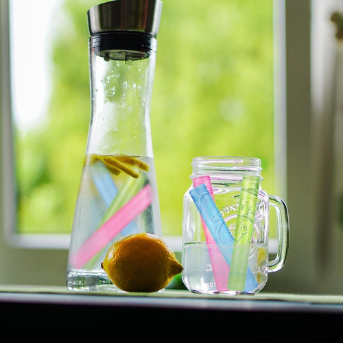 6 Hielos Reutilizables Lavables Para Botellas Dif Colores Multicolor