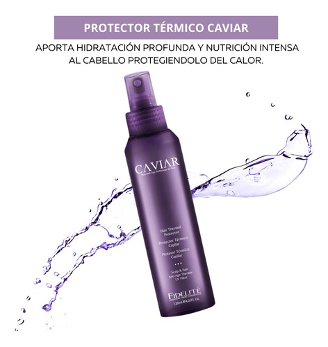 Fidelite Kit Térmico Pelo Caviar + Brillo Aceite Argan 120ml