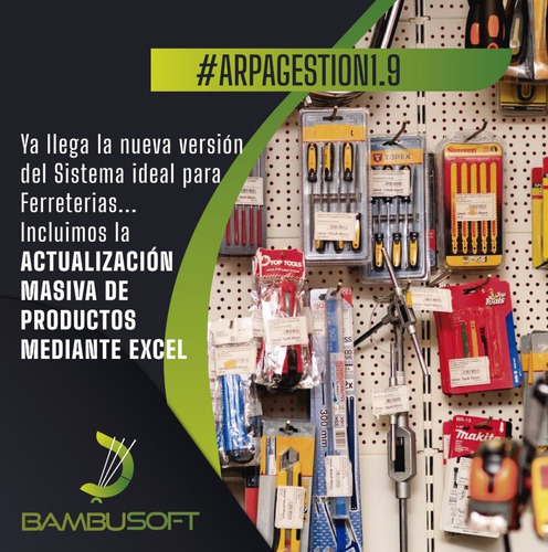 Imagen 3 de 9 de Software De Facturación Y Stock Para Ferreterías Arpa