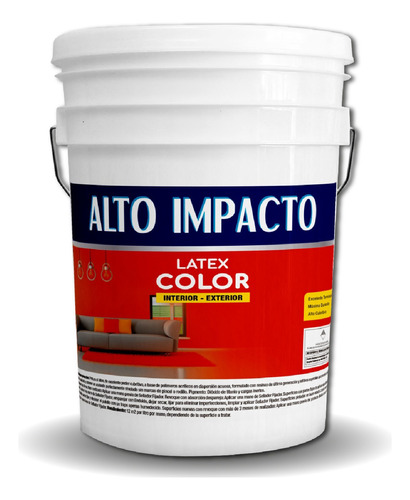 Latex Color Lavable Int-ext Mate X 4 Lts !!!! Alto Impacto.