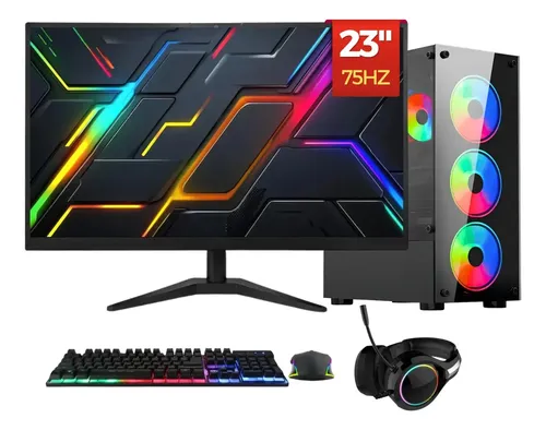 PC Gamer Completo Chroma, Intel Core i7, 16GB RAM, SSD 512GB, Fon...