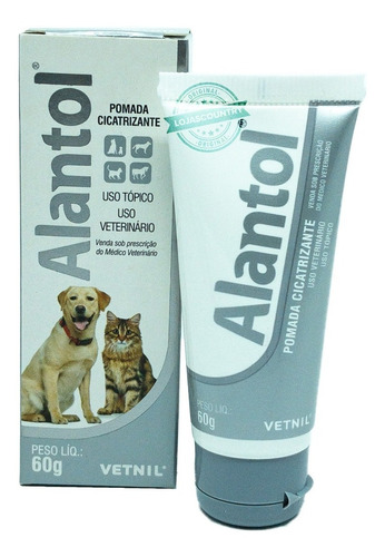Imagem 1 de 4 de Alantol 60g Vetnil Pomada Cicatrizante Cavalos Cães Gatos