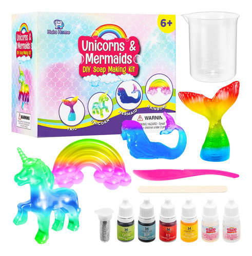 Kit De Fabricación De Jabón De Unicornio Y Sirena Manualid