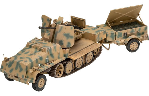 Tráiler de munición Sws With Flak 43 y SD.ah.58 1/72 Revell 03293