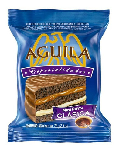 Pack X 6 Unid. Alfajor  Mtorta 72 Gr Aguila Alfajores-conit