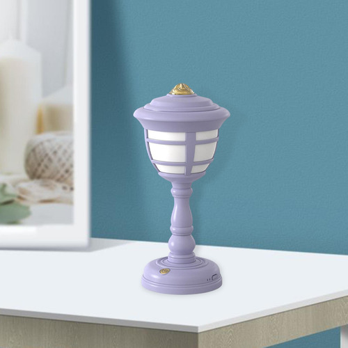 Mini Lámpara De Mesa Retro Lámpara De Noche Led Violeta