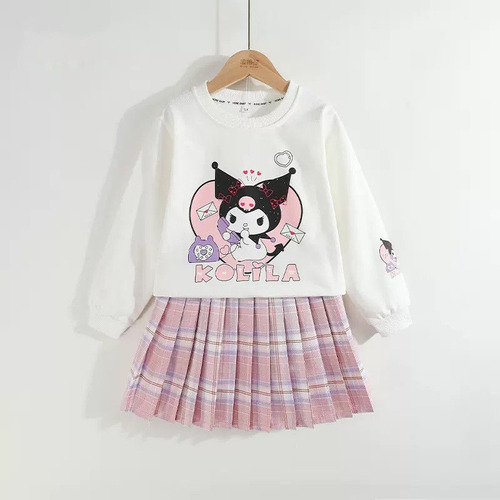 Conjunto De Blusas Y Falda Kuromi Para Niñas Pequeñas, Ropa