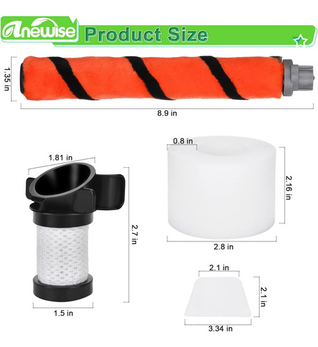 Filtro De Repuesto Para Shark Ion Flex Duo Clean If100 F8...