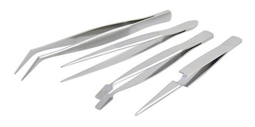 Juego De Pinzas De Precision Tweezers Joyeria- Surtek 115200