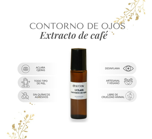 Contorno De Ojos Lclair 15 Ml Antiojeras Extracto De Café