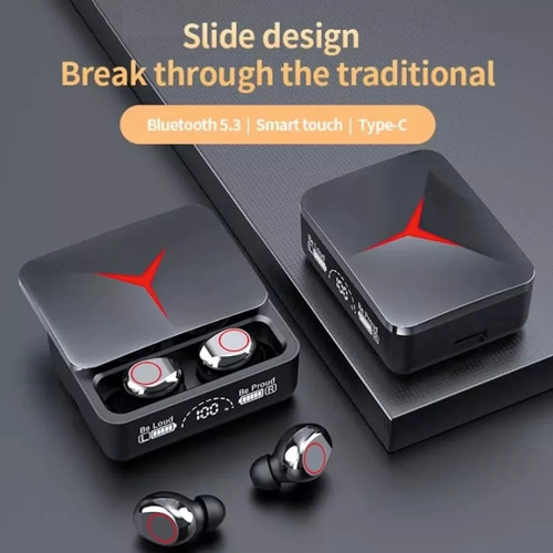 Auricular Bluetooth M88 Plus Con Power Bank Incluido V5.3 Negro