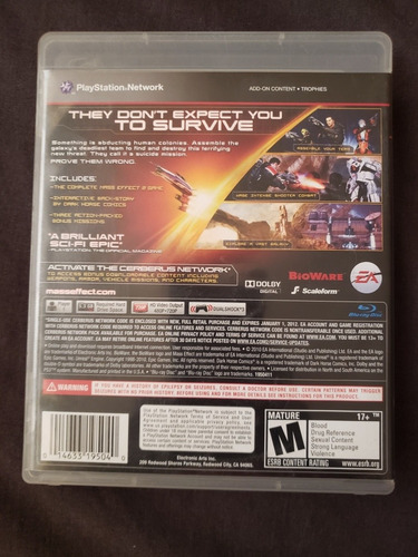 Mass Effect 2 // Ps3 Original Completo Playstation (Usado)