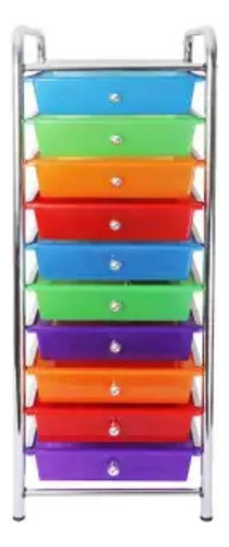 Organizador Multiusos De Colores 10 Cajones