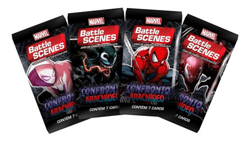 Novo Box Booster Battle Scenes Confronto Aracnideo Copag