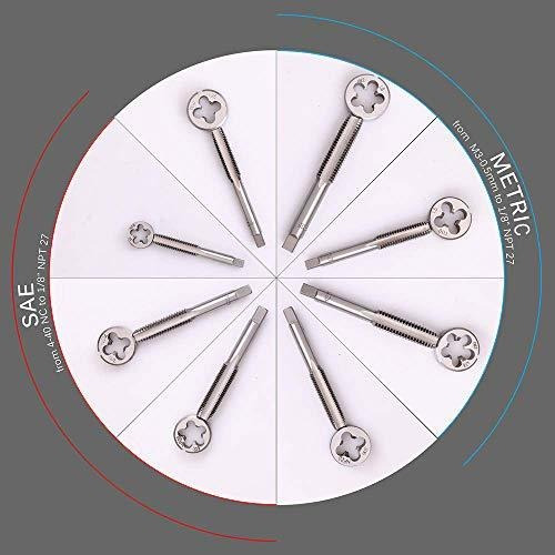 Motor Tech Sae Metric Tap And Die Set 80pcs Tipo Rosca