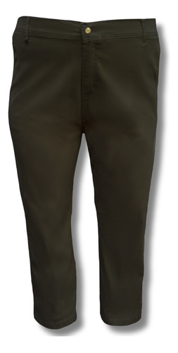 Pantalón Gabardina Corte Chino Talle Grande Especial 54 A 70