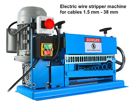 Powered Electric Wire Stripping Machine 15m/min 370w 10  Zzi