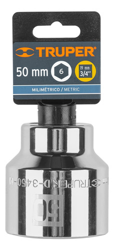 Dado Hexagonal 50mm Encaje De 3/4 Truper 14997