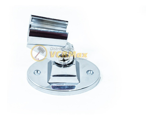 Imagen 7 de 10 de Soporte Para Ducha Manual Orientable Abs Cromado Universal