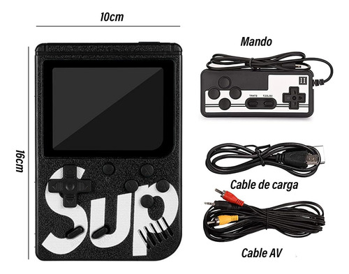Consola De Juegos Retro Mini Portátil Y Para Tv Clásicos Sup
