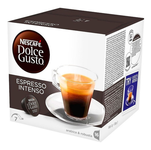 Capsulas Dolce Gusto Nescafe Espresso Intenso 16 Caps