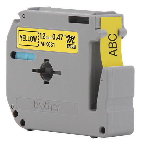 Fita Brother Mk-631 12mm Preto/amarelo Cor Amarelo