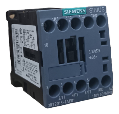 Contactor Siemens 3rt2015-1af01, 7a Bobina 110v