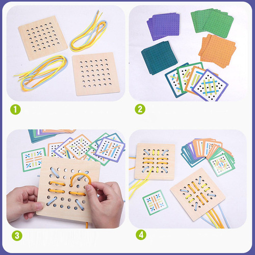 Juguetes Para Enhebrar, Juguete Con Forma De Encaje,