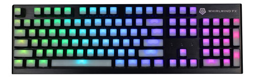 Teclado Mecanico Negro 104 Teclas Rgb Retroiluminado