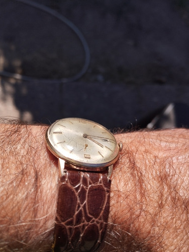 Reloj A Cuerda Mecánico Vintage Renis Enchapado Oro (Usado)