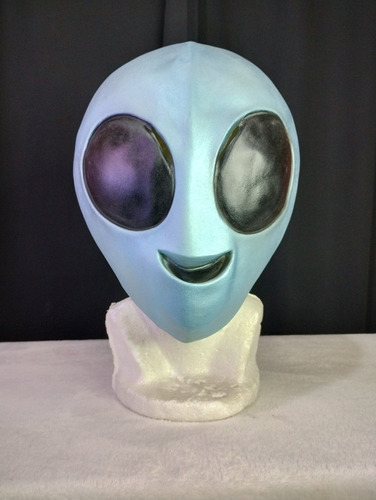 Máscara Alien Latex Emoji, Máscara Divertida Halloween Alien