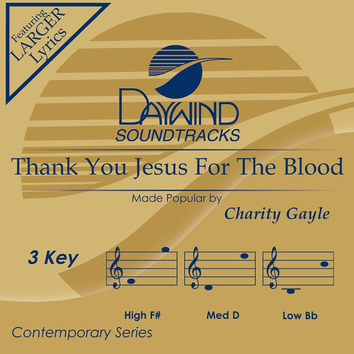 Cd: Gracias Jesús Por La Sangre [acompañamiento/actuación]