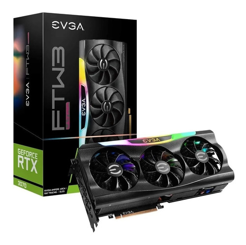 Placa De Video Nvidia  Geforce Rtx 3070 8gb Ftw3 Evga Rgb