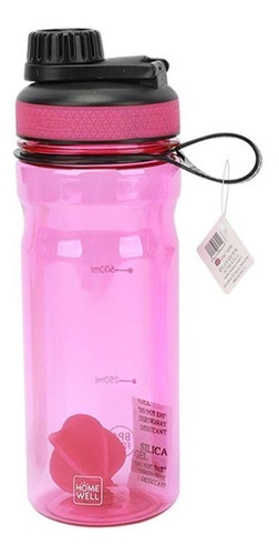 Botella Sport Shaker Agua Fucsia 900ml