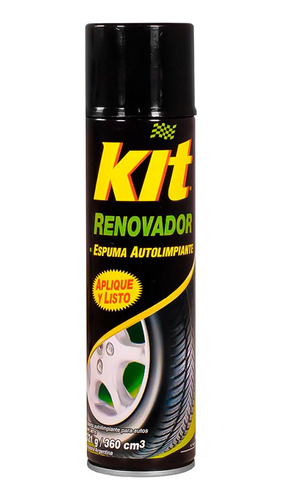 Renovador De Neumáticos Kit Espuma Autolimpiante 360 Cm3