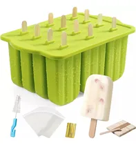Comprar Silicona Helado Helado Paletas Maker 12 Cavidades Casero Pop