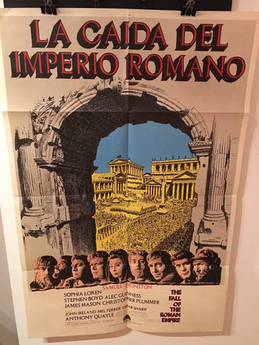 Afiche De Cine Original - La Caida Del Imperio Romano