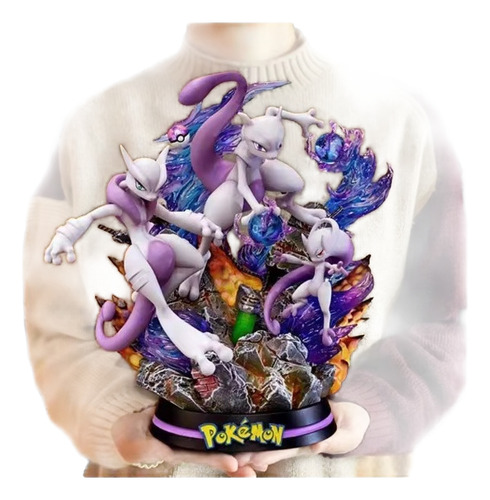Figura Anime Coleccion Pokemon Gk Mega Evolution Mewtwo