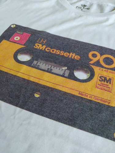 Imagen 2 de 3 de T Shirt Tee King Retro Cassette Playera Hombre
