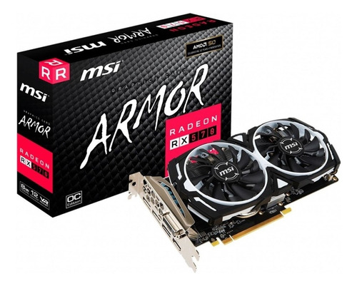 Placa de video AMD MSI  Armor Radeon RX 500 Series RX 570 RADEON RX 570 ARMOR 8G OC OC Edition 8GB