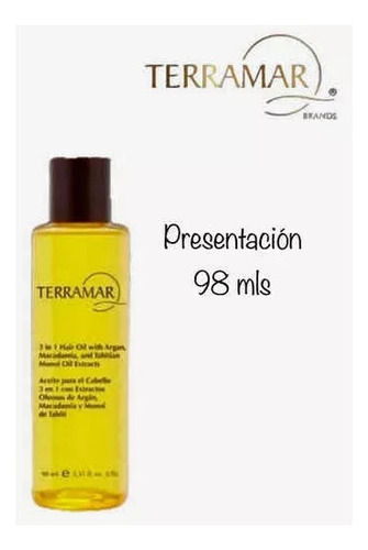2 Aceites Óleo Terramar 98 Ml Capilar Restaurador Viajero